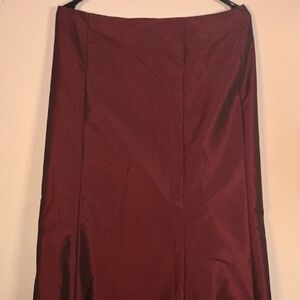 Skirt, dark red long skirt